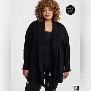 Cozy Oversize Boucle Cardigan Size 1